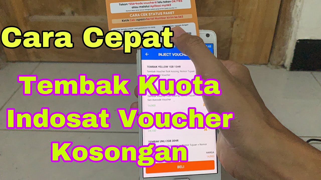 Cara Tembak Voucher Kosongan Indosat 1gb Unlimited Youtube