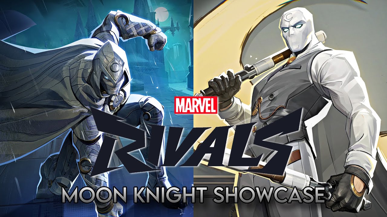 Moon Knight all skins showcase (4k) - Marvel Rivals