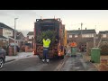 Variopress Bin lorry Collecting Garden Waste In Swindon