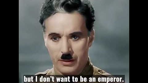 A Message For All Humanity By Charlie Chaplin HD Colored [Greatest Speech Ever]