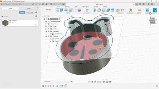 Create a two piece cookie cutter in Fusion 360