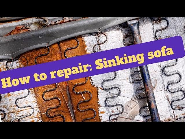 3 Ways to Fix a Sagging Couch or Sofa – Simple and Easy DIY