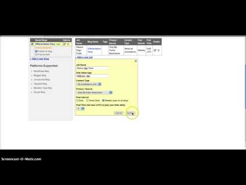 Auto Post Diigo to Wordpress Blog