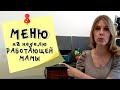 Меню на неделю и текущая закупка продуктов  Видео № 16  июнь  2020