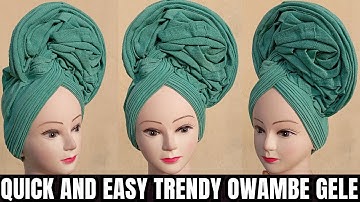How to tie Simple V Shaped Gele | For Beginners #051 #trending #viral #fyp #gele #bridal