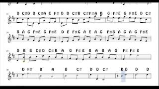 Video voorbeeld van "Pachelbel Canon in D Major Notes Sheet Music Easy Violin Flute Recorder Oboe Beginners"