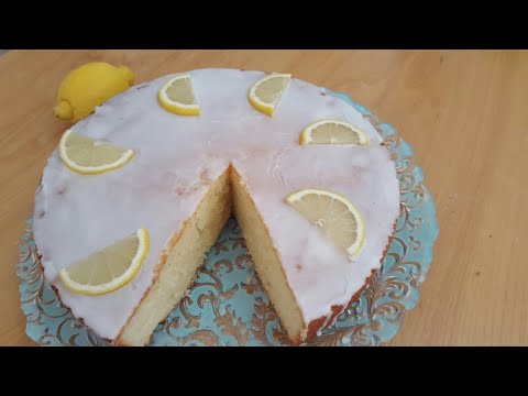 lemon-yogurt-cake-recipe||zitronenkuchen-mit-yoghurt||-lemon-glaze-icing