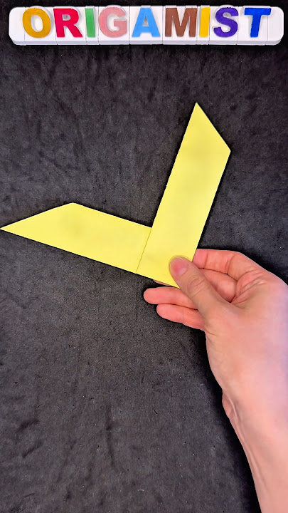 How to make the world’s easiest paper ninja boomerang 🥷🪃