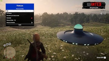 Red dead online prime mod menu UFO Vehicle