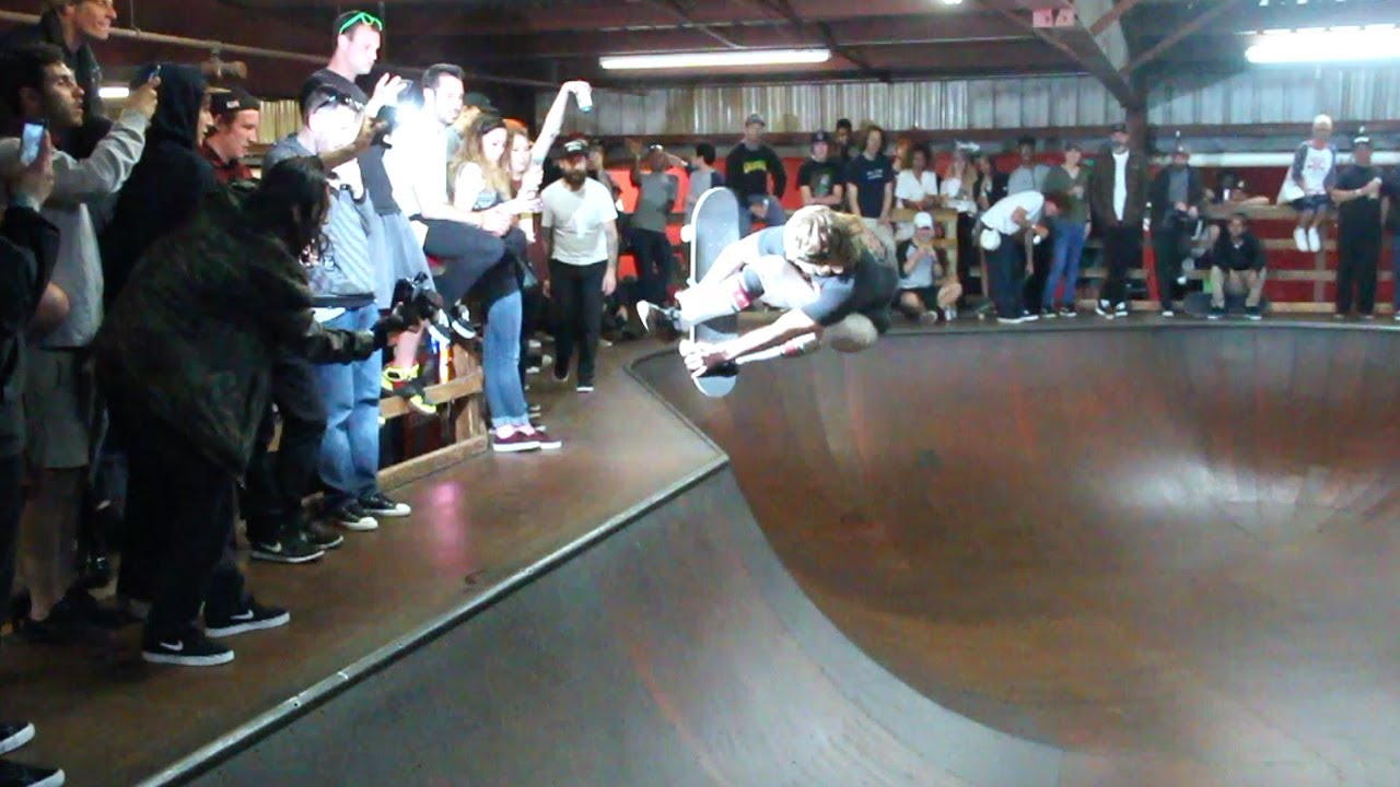 MIKEY LEVEN BEST TRICK FRONT SIDE 360 SHUV MELON GRAB TAMPA PRO BOWL JAM