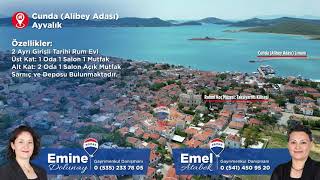 Ayvalık Cunda Alibey Adasında Tarihi Rum Evi