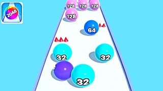 Soft Ball Run Merge 2048 ! All Levels Gameplay (237-246) android, ios screenshot 5