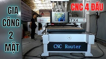 CNC 4 Đầu Gia công 2 mặt Phục vụ Đào tạo Dạy học Nghề mộc Nội thất gỗ Công nghiệp