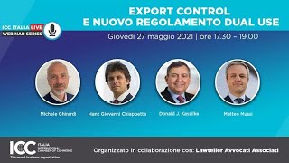 ICC Italia Live Webinar | Export Control e nuovo regolamento Dual use Guide