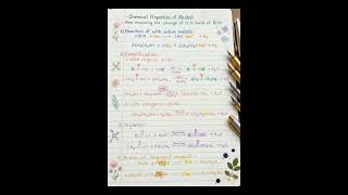 Chemical properties of alcohol ✨ #pharmacist #chemistry #maths #poc #