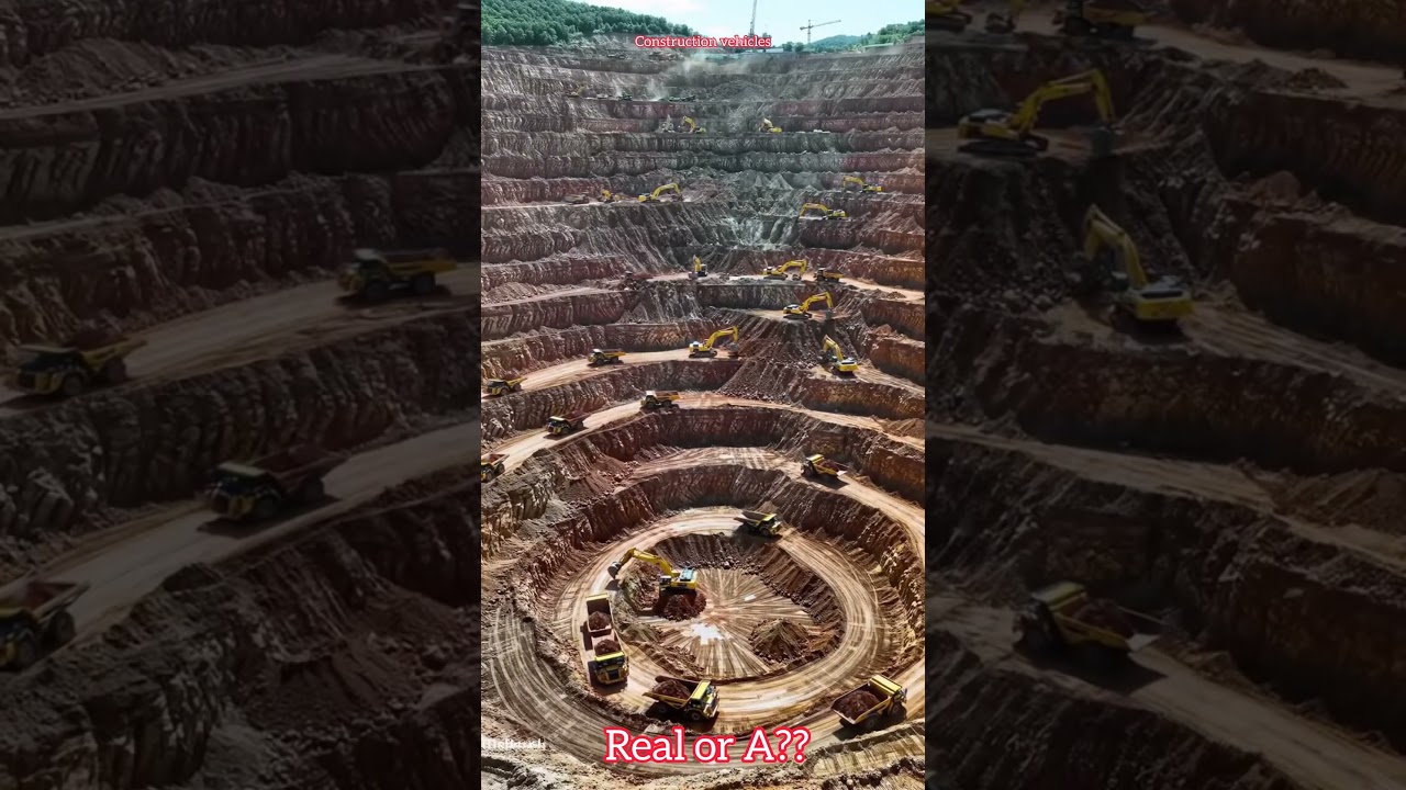 Deep Spiral Excavation Site With Construction Trucks 🚧 | Mega Engineering Project 2025