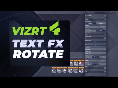 Vizrt 4 Text FX Rotate Plugin Tutorial