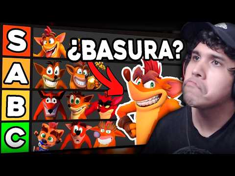 EL TOP de las MEJORES VERSIONES de CRASH BANDICOOT (PERSONAJE) | TDYU Reacciona