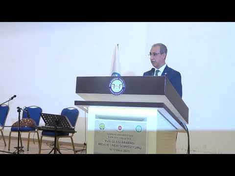 BAŞKAN BEYAZGÜL, MEVLİDİ NEBİ SEMPOZYUMUNA KATILDI