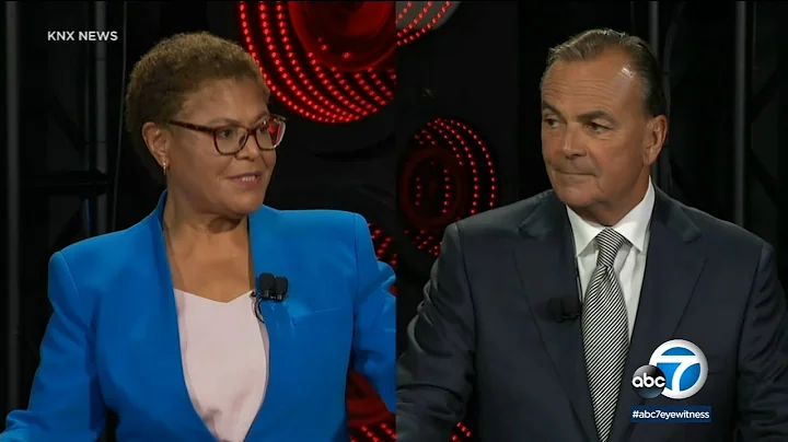 LA mayor's race: Karen Bass, Rick Caruso clash aga...