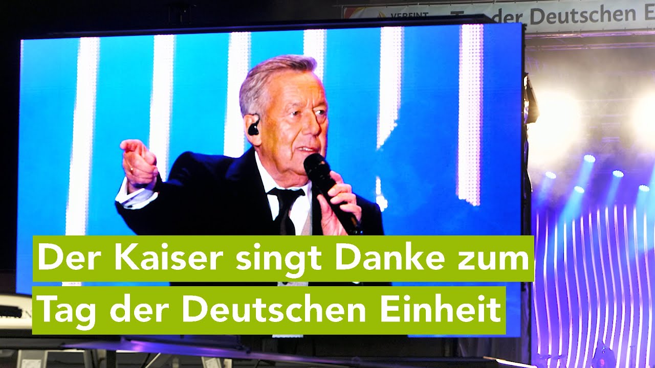 Roland Kaiser singt vor 10.000 Menschen - Tage der Deutschen Einheit, Schwerin, 3. Oktober