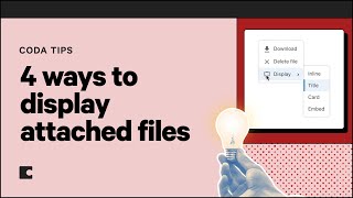 4 ways to display attached files | Coda Tips