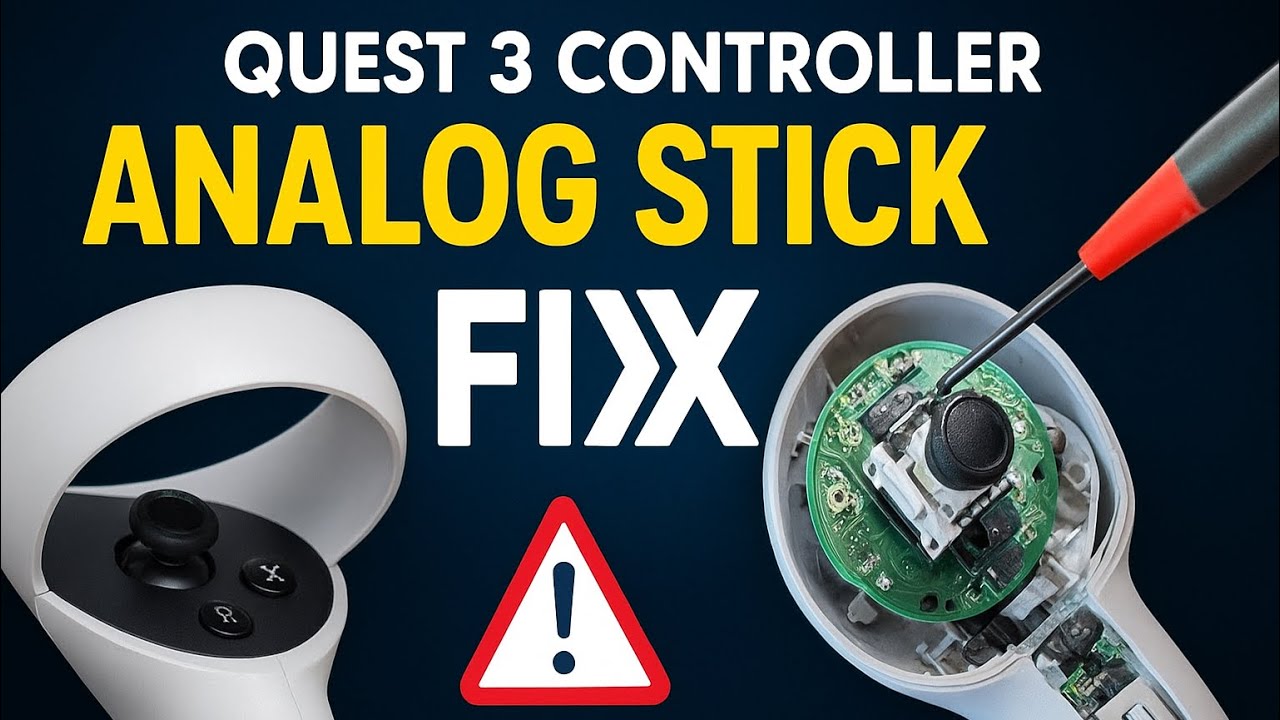 Oculus Quest 3 Left Controller Analog Stick Not Working | Full Fix 🔧||@PJDGRepairHub ||