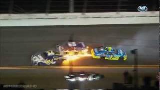 NASCAR Daytona Shootout 2012 crashes
