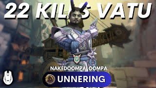 22 Kills Vatu Unnering nakedoompaloompa (Master) - Paladins Competitive Gameplay