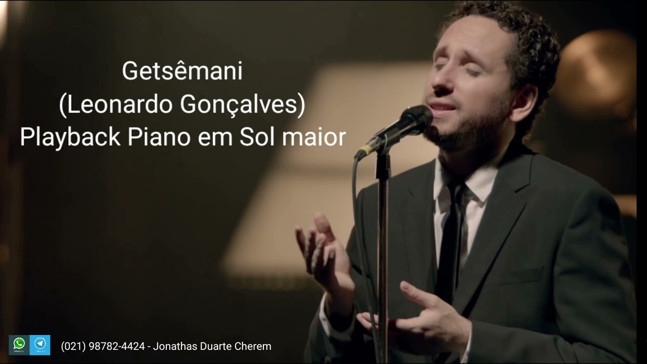 Getsêmani Playback no Piano - em Sol maior (Leonardo Gonçalves)