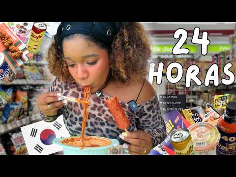 I Ate ONLY Convenience Store Food in KOREA for 24 Hours... (less than $15) [ENG SUBS]
