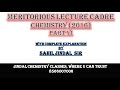 Meritorious Chemistry Lecturer Cadre -2016 Part-6