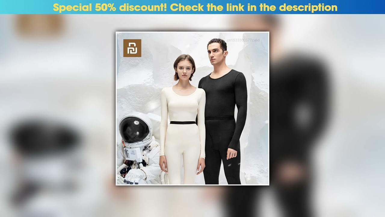 Hot Picks Youpin SUPIELD Air Gel Winter High-performance Thermal Underwear Suit Men Women Cold Proo