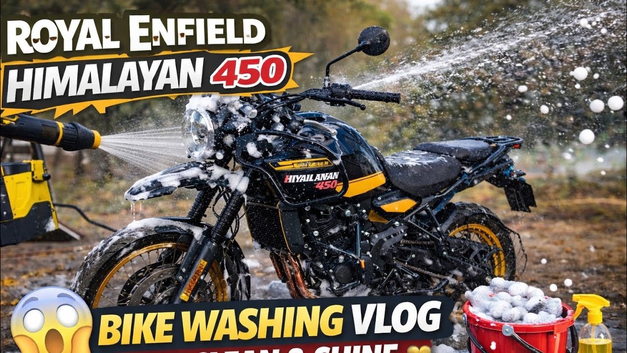 Royal Enfield Himalayan 450 Bike Washing 