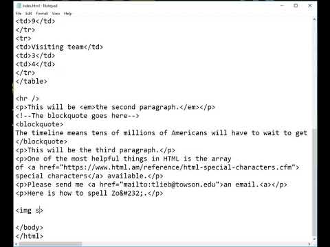 HTML lesson3 - YouTube