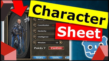 How to Create a Character Sheet in Godot 3.2 | Player Development Series