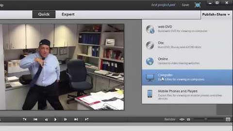Exporting Adobe Premiere Elements
