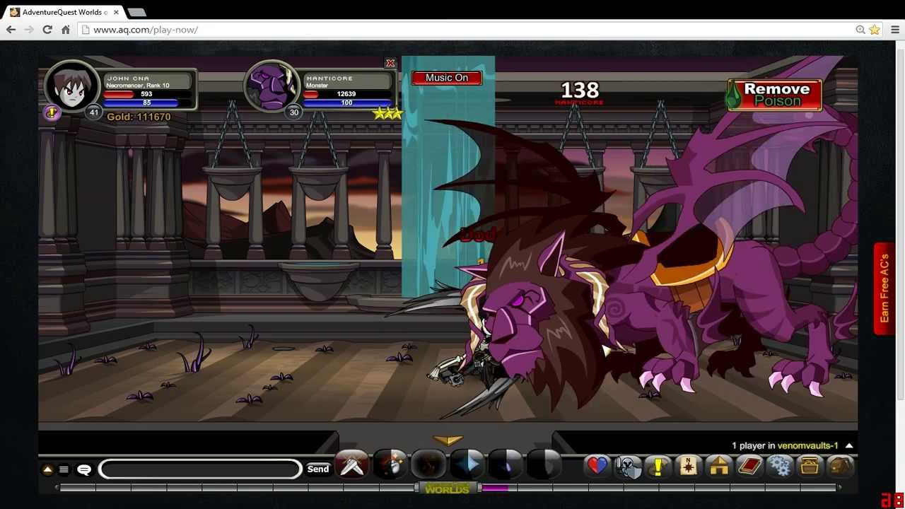 AQW necromancer class solo boss YouTube