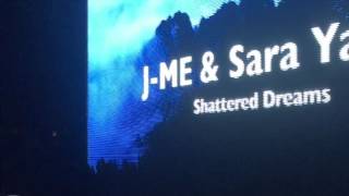 J-ME \u0026 Sara Yanez performing Shattered Dreams Live