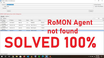 Mikrotik Winbox Error:  RoMON Agent not found SOLVED 100%