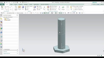 HOW TO DESIGN AND ASSEMBLE NUT AND BOLT IN NX UNIGRAPHICS. ASSEMBLY VIDEO FOR BEGINNERS #NX #CAD