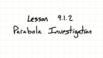 9.1.2 Parabola Investigation