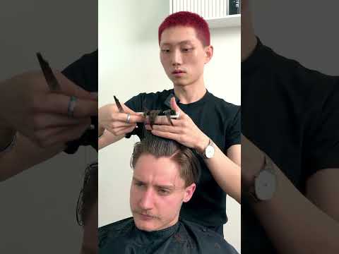 Middle Part Curtain Haircut | FORTE BARBER SERIES