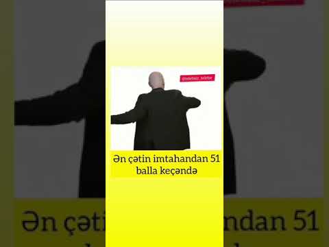 Tələbə videosu - ən çətin imtahandan keçəndə