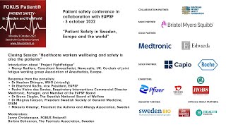 Patient Safety Conference 221003 Part 10 - Closing sessions