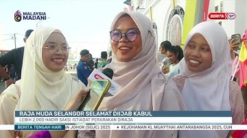 2 OKT-BTH-RAJA MUDA SELANGOR SELAMAT DIIJAB KABUL: LEBIH 2,000 HADIR SAKSI ISTIADAT PERARAKAN DIRAJA