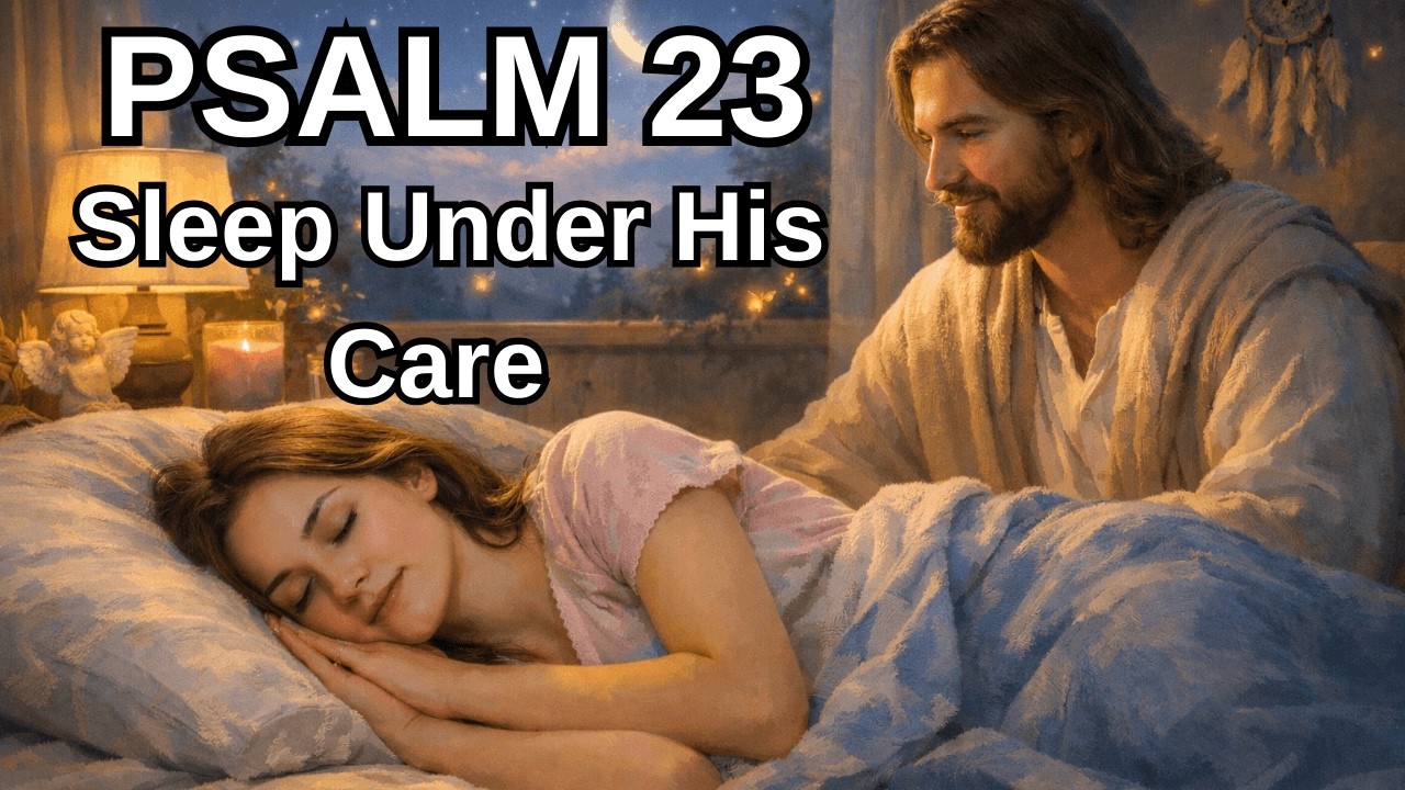 SLEEP WITH GOD’S PROMISE: Psalm 23 (The Good Shepherd) | 432Hz Healing Theta Music
