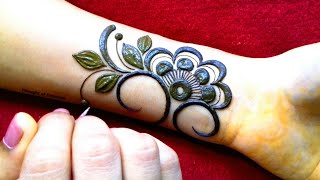 Eid Special Mehndi Design for Hand |Gulf Flower Mehndi Design for Front Hand |Thought of Creation