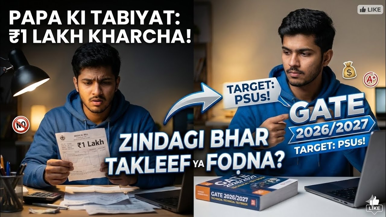 Doctor ne ₹1 Lakh maange... Tab samajh aaya GATE kyun zaroori hai! #gate #gate2026 #gate2027