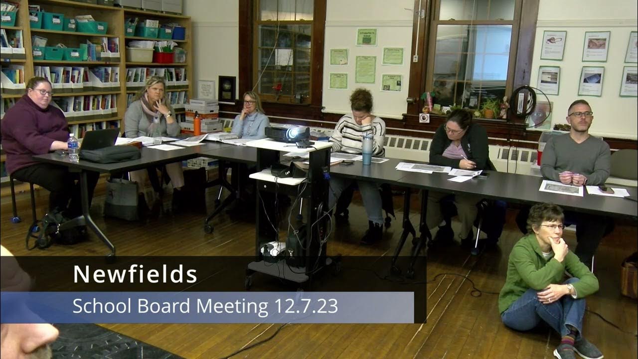 Newfields School Board Meeting 12723 YouTube